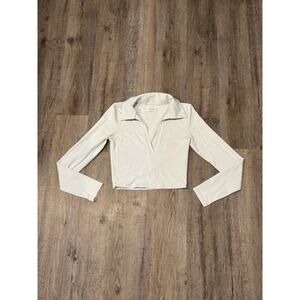 Aritzia Babaton Women’s Contour Polo Longsleeve Size Small